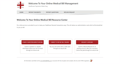 Desktop Screenshot of mymedbillpay.com