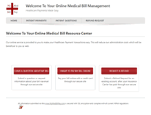 Tablet Screenshot of mymedbillpay.com